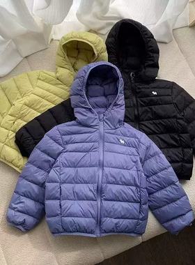 2025秋冬季新款儿童轻薄羽绒服宝宝男童女童中大童短款超轻便外套