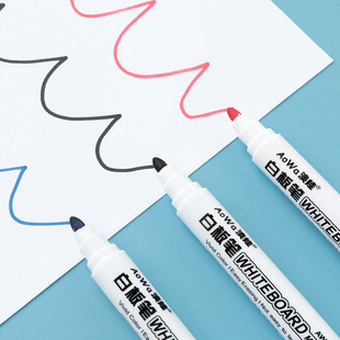可擦写黑板写字粗头号易擦水性笔红蓝黑记号笔 白板笔A1pq801