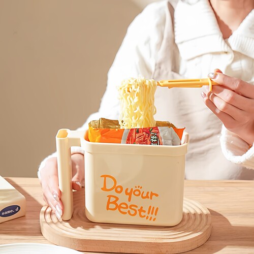 食品级防烫便携手提泡面碗