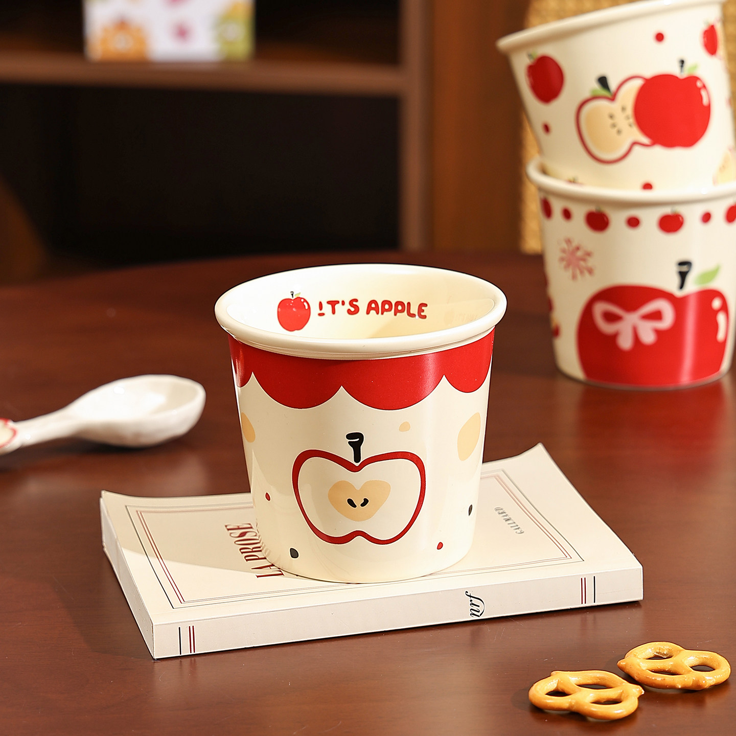 红苹果马克杯简约可爱陶瓷杯咖啡杯送礼新婚送人结婚情侣礼物杯子,餐饮具,马克杯,淘宝优惠券,粉丝福利购,淘宝优惠卷