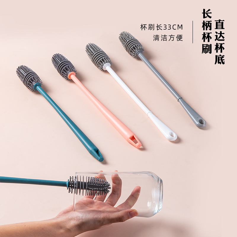 硅胶杯刷长柄无死角洗杯子凹槽图片