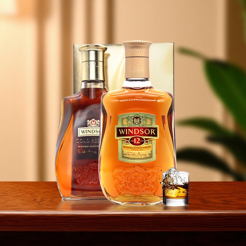 WINDSOR温莎12年金醇珍藏调配苏格兰威士忌皇家调酒进口洋酒正品