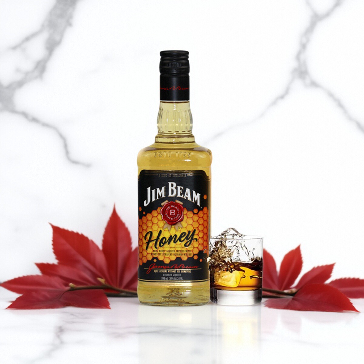 金宾白占边波本威士忌蜂蜜味力娇酒洋酒调酒进口 Jim Beam Honey