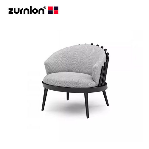 ZURNION精品创意设计师家具Fane Armchair进口实木北欧休闲沙发椅