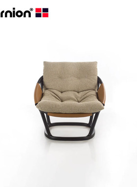 创意设计师家具Amarantha armchair意大利胡桃木精品休闲沙发椅