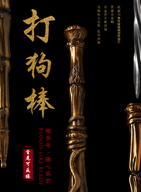棍中刀剑全钢一体高锰钢龙泉唐横刀冷兵器可反接长款防身未开刃