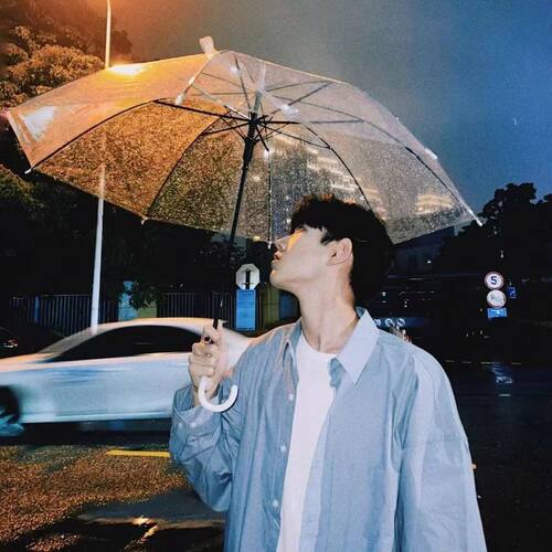 16骨雨伞强抗风男女加大纯透明自动长柄双人用大伞情侣透明伞