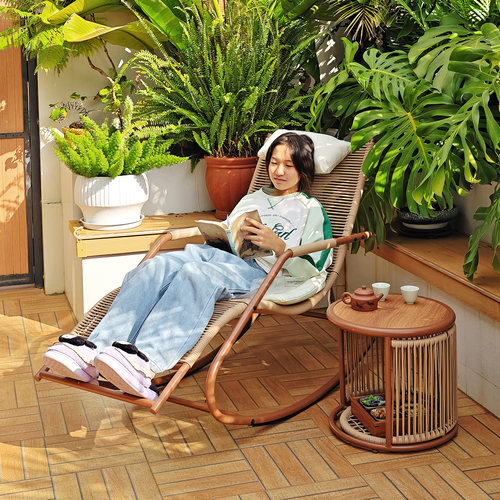 户外庭院休闲摇椅阳台躺椅