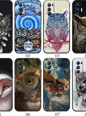 卡通猫头鹰 适用 VIVO Y50/X50 Pro+/Y70t/Y50t/X70/Y73s/Y70s/Y20/S17/S16/S12/Y30/T1/realme Q3s手机壳