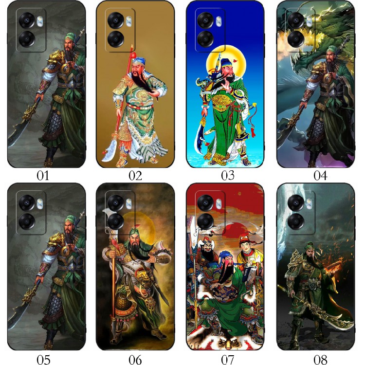 关羽关公 适用 荣耀Play8T/OPPO Find X3/Play6T/Play7T/Pro/X5/OPPO K10x/K11x/K9x/A2x/A1x/A2m手机壳