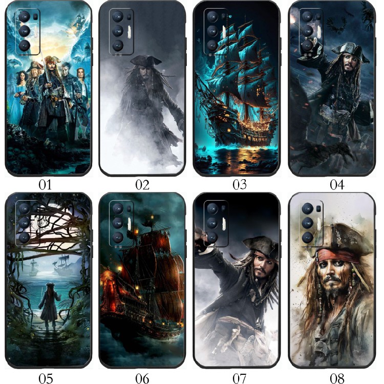 加勒比海盗 适用 红米 Note 9 4G/K50 至尊/10 pro/Note 11 SE/K60/realme V5/x7/V15/Q2/Q3/手机壳