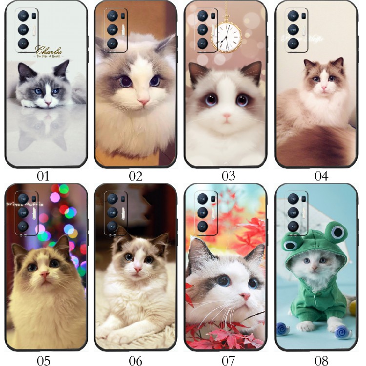 布偶猫 适用 realme GT/闪速版/Neo/大师探索版/2T/一加 9/Pro/9R/RT/8T/Ace 2V/魅族18/Neo5 SE手机壳