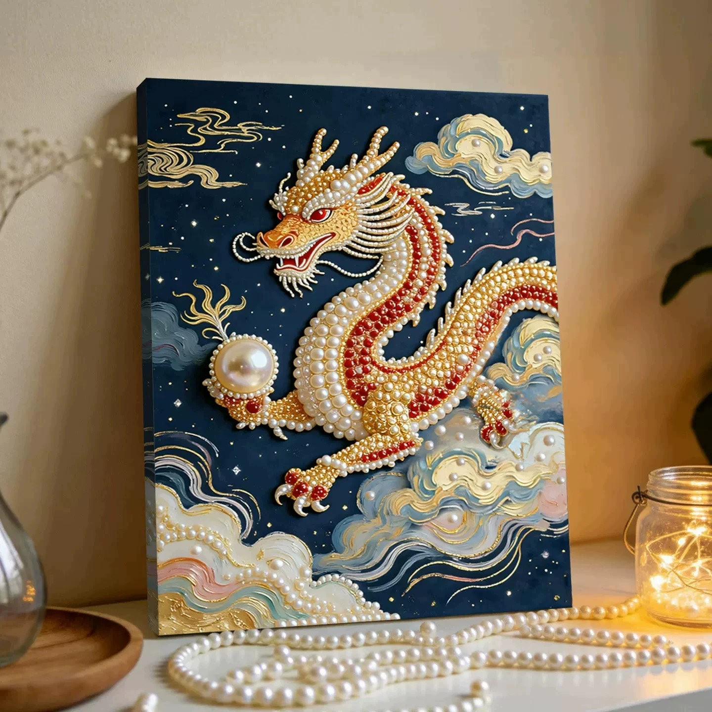 祥瑞中国龙2026新款DIY珍珠画手工制作立体客厅钻石画高级装饰品