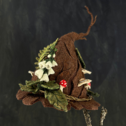 羊毛毡教程树桩帽子设计复古