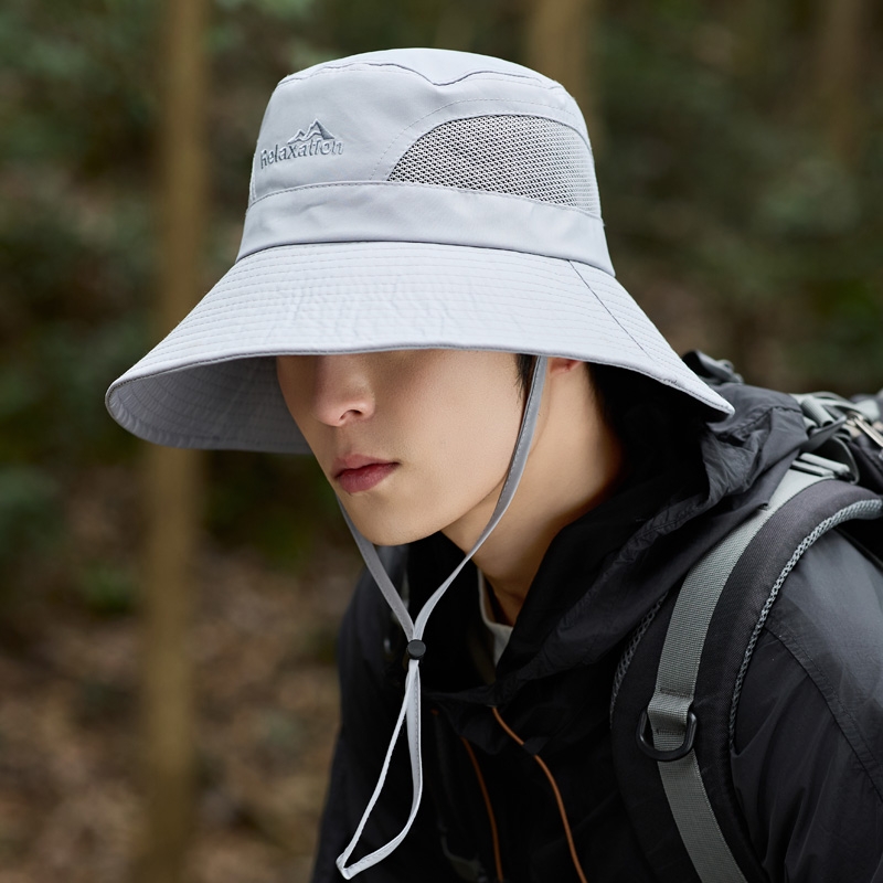 防晒帽男士夏季遮阳帽户外登山