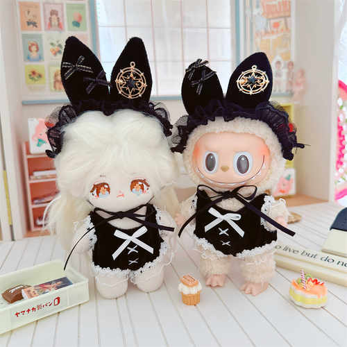 月亮公仔棉花娃娃衣服娃衣10cm1
