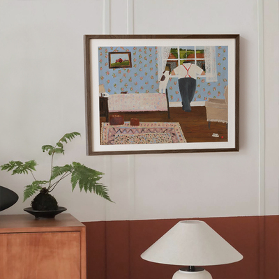 ins风实木电表箱装饰画