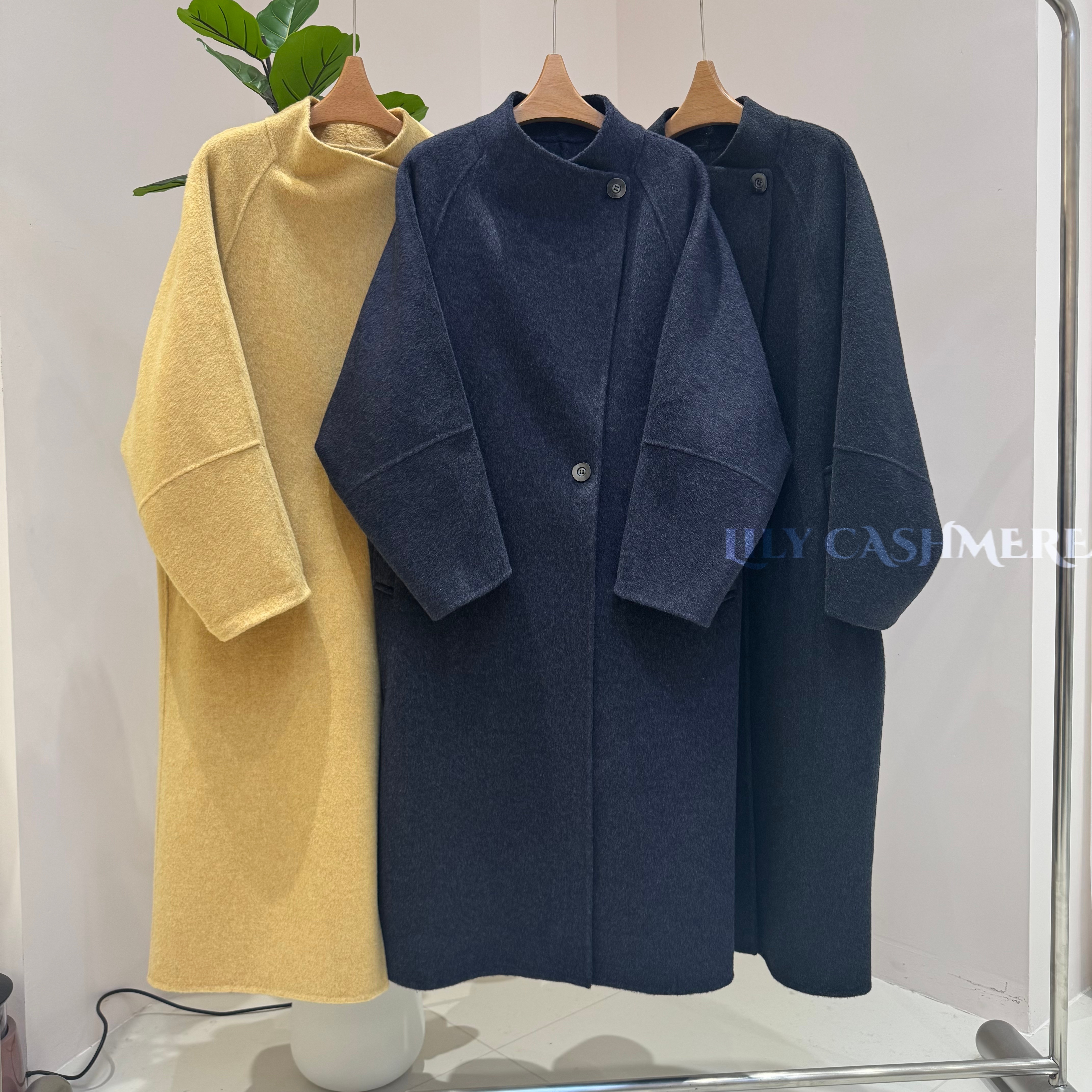 秋冬新款双面呢羊绒大衣
