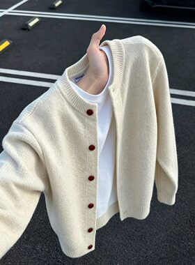 cleanfit卡其色针织外套