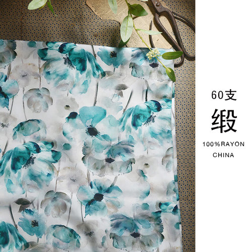 仿真丝贡缎棉绸旗袍连衣裙中国风