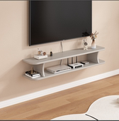 简易实木壁挂电视柜简约小户型客厅墙挂式 收纳柜卧室机顶盒置物架