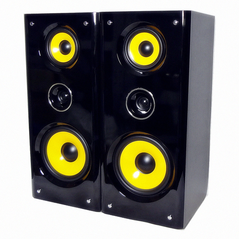 家用8寸木箱三分频书架音箱木质8.5寸无源音箱hifi家庭音响落地式