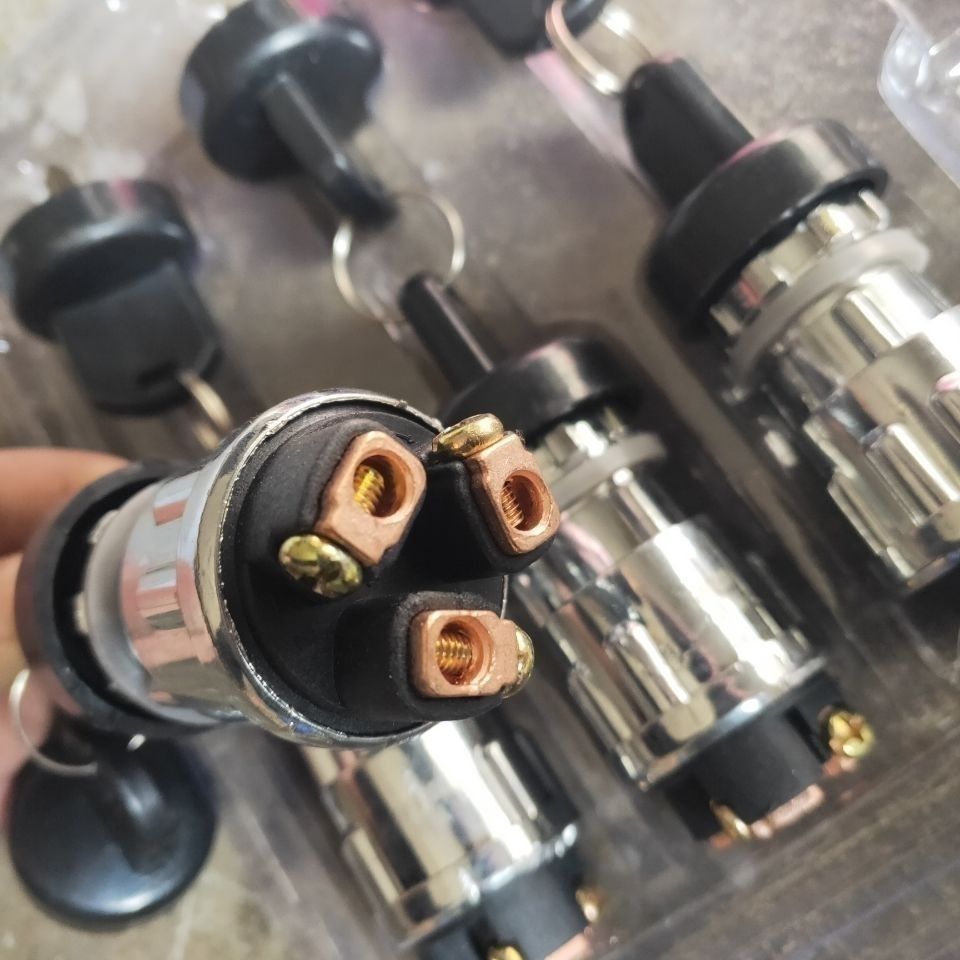拖拉机叉车工程车农用点火开关电锁JK423启动开关点火锁三线