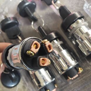 拖拉机叉车工程车农用点火开关电锁JK423启动开关点火锁三线