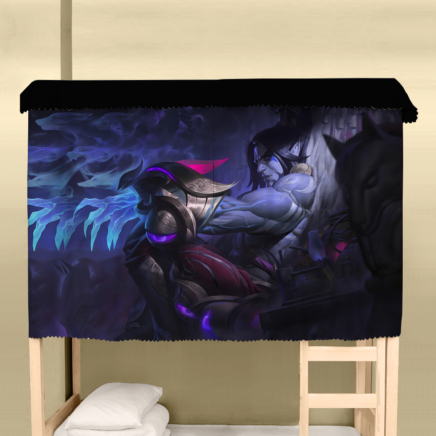 床帘英雄联盟LOL盖伦德莱厄斯卢锡安塞拉斯学生寝室上下铺遮光帘