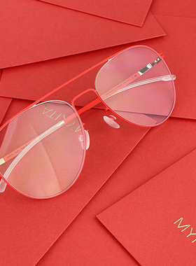 德国正品MYKITA镜框镜架送好友龙年限定款医用钢双梁近视眼镜EERO