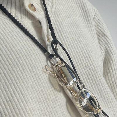 日本正品DIFFUSER手工制作流速眼镜链SG1158黄铜防丢挂脖眼镜链男