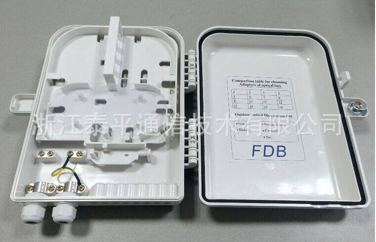 【外贸】1分16插片式,盒式光分路器箱,FDB分光分纤箱,FTTH终端箱