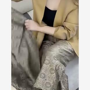 欧洲站网红时尚爆款女神范2025年秋季新款套装西装外套印花裤子女