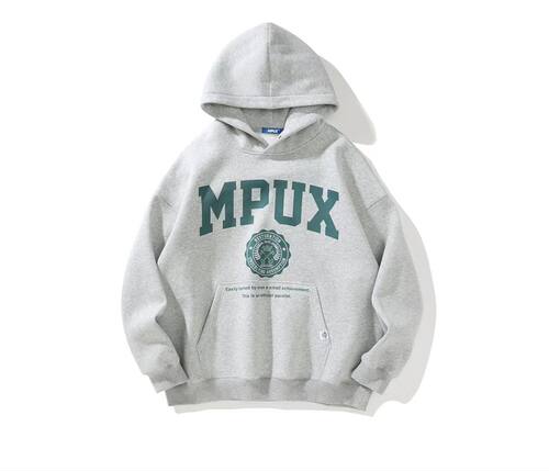 MPUX日系字母Logo套头连帽卫衣