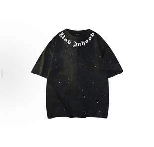 T恤 品牌字母Logo印花满天星扎染短袖 男女 美式 罗宾H
