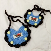 巧克力蛋糕宠物围兜布偶德文可卡布腊肠犬口水巾猫狗饰品围嘴饰品