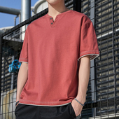 潮流简约体恤男装 捡漏清仓短袖 衣服 薄款 冰丝宽松半袖 t恤男士 夏季