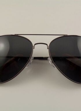 外贸单 复古双梁 金属偏光蛤蟆太阳眼镜 时尚飞行员款墨镜 4色 59