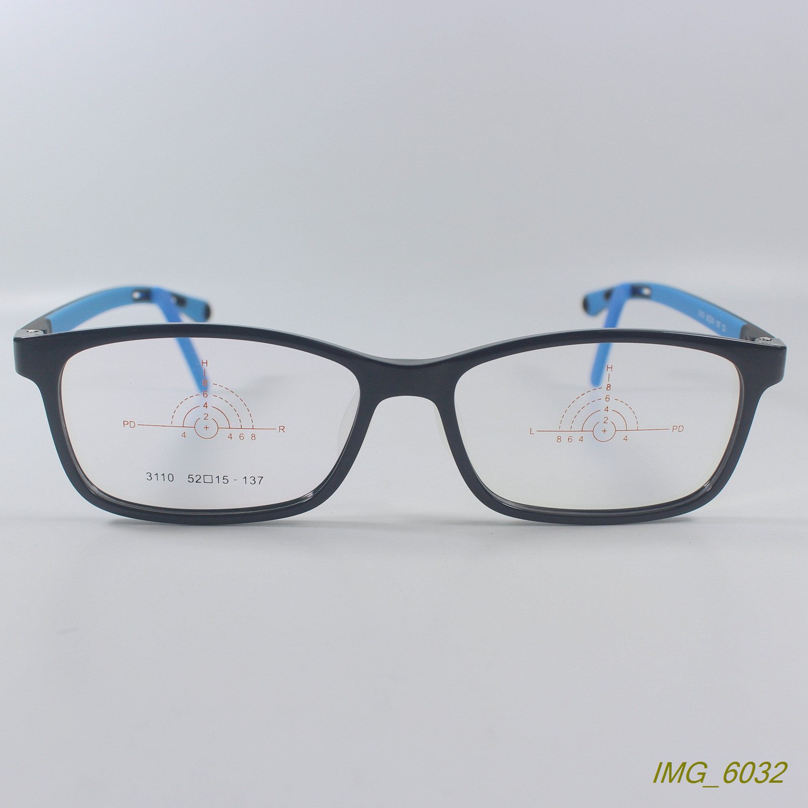 超轻TR90加硅胶近视眼镜框运动防滑眼镜架儿童/小脸潮款5色3110