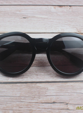 韩版正品复古圆框太阳眼镜墨镜