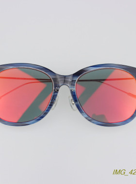 外贸潮款板材大圆框5色太阳眼镜