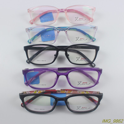 tr90超轻防滑鼻托儿童近视眼镜架