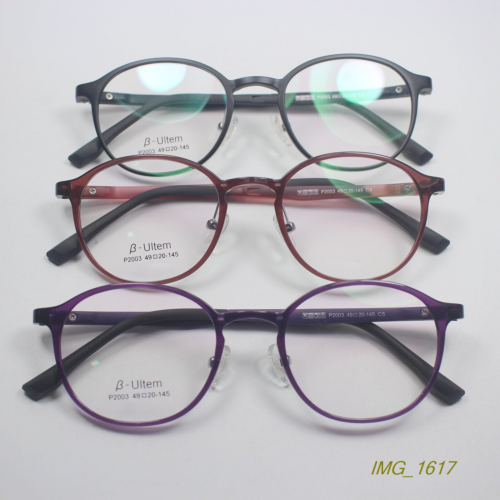 正品超轻记忆钨钛塑钢ULTEM复古时尚圆框近视眼镜框眼镜架3色2003
