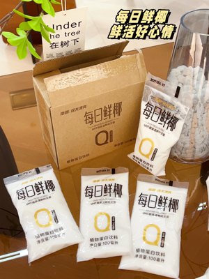 南国徐大漂亮每日鲜椰植物蛋白饮料100g0糖椰汁海南生椰奶鲜椰子