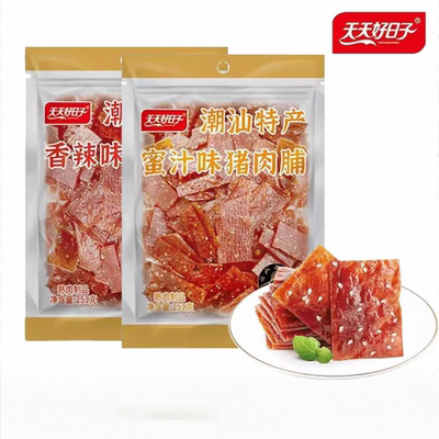 天天好日子猪肉脯251g*2袋香辣蜜汁味猪肉片潮汕风味年货零食小吃
