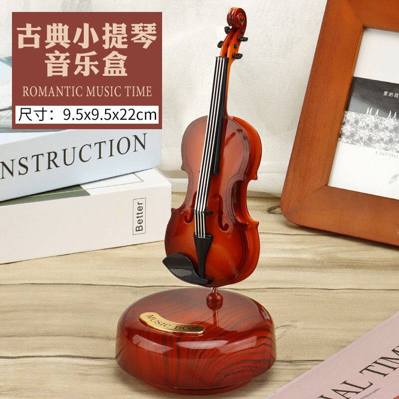玩控音乐盒女生复古八音盒男生旋转摆件生日礼物创意乐器模型天空