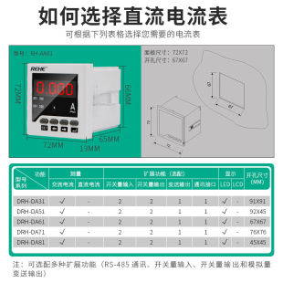 48数显48数字电流表数显多功能485表流仪表 高精度 流通讯交电力