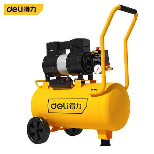 得力（deli）空压机无油小型充气泵DL-WKY30-W1_空压机1300W30L内