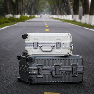 大容量20寸登机箱PC铝框行李箱24寸海关密码锁拉杆箱万向轮旅行箱