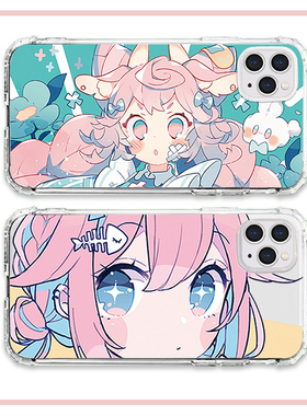 适用魅族17少女琴子16s二次元16thplus可爱16xs女x8努比亚z20/z17一加1加8t/7t/7/pro/6t坚果pro2s透明手机壳